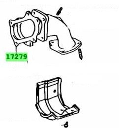 Toyota 1JZ-GTE VVTi Turbo To Elbow Gasket - Genuine OEM