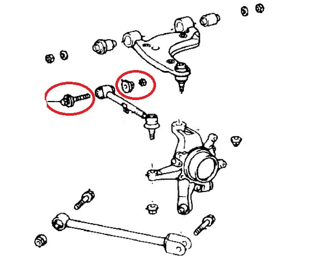 Toyota JZX110 Mark II / Blit / Verossa Rear Eccentric Toe Bolt