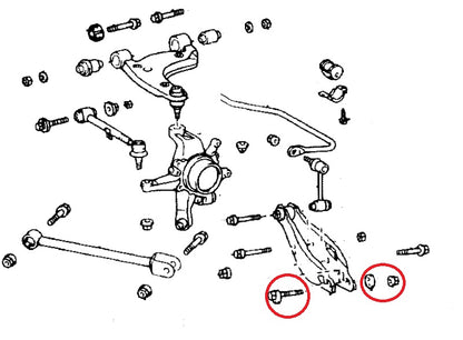 Toyota JZX110 Mark II / Blit / Verossa Rear Eccentric Camber Bolt