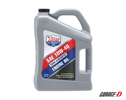 Lucas Oil Semi-Synthetic 10W40 Engine Oil 5 Litres