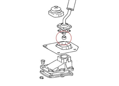 Toyota R154 Internal Shift Lower Gearstick Bush