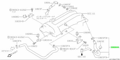 Nissan Silvia S14 / S15 SR20DET Rear Breather Pipe