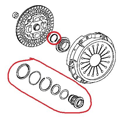 Toyota OEM R154 Clutch Release Bearing Assembly