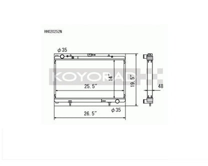 KOYORAD N-FLO NISSAN 180SX / PS13 RADIATOR