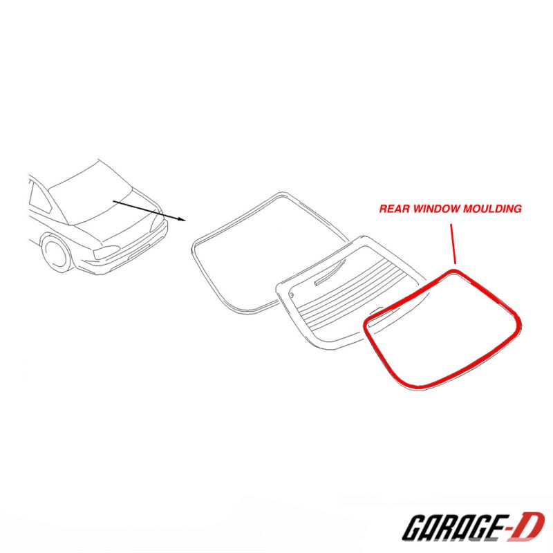 Nissan Silvia S15 Rear Windscreen Moulding – Garage-D